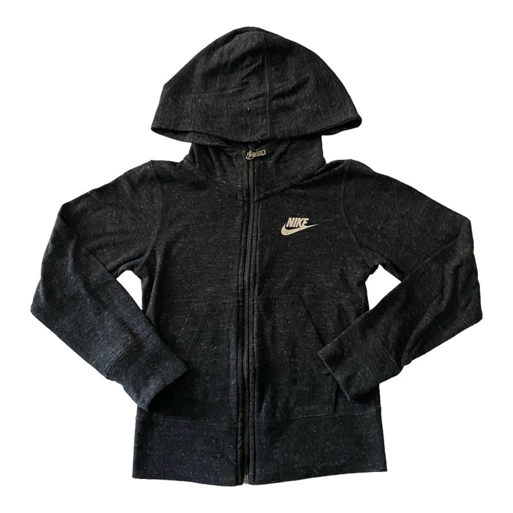 NIKE-GIRLS SIZE SMALL 7/8-ZIP FRONT SWEATSHIRT
